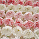 Artificial blush peony flower heads for wedding decor