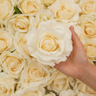 Artificial rose blossoms in assorted colors for creative styling