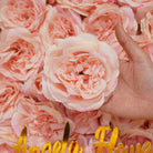 Craft silk rose flower head