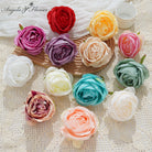 artificial rose flower head