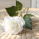 Artificial White Roses for Home Styling