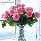pink-artificial-rose-bouquet-in-glass-vase