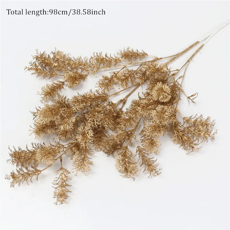 fake gold plants material wedding props