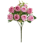 Maroon faux rose flower stems