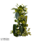 tropical leaf wedding backdrop