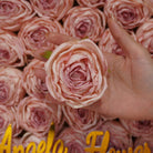 Bean paste rose heads flower arrangement decor
