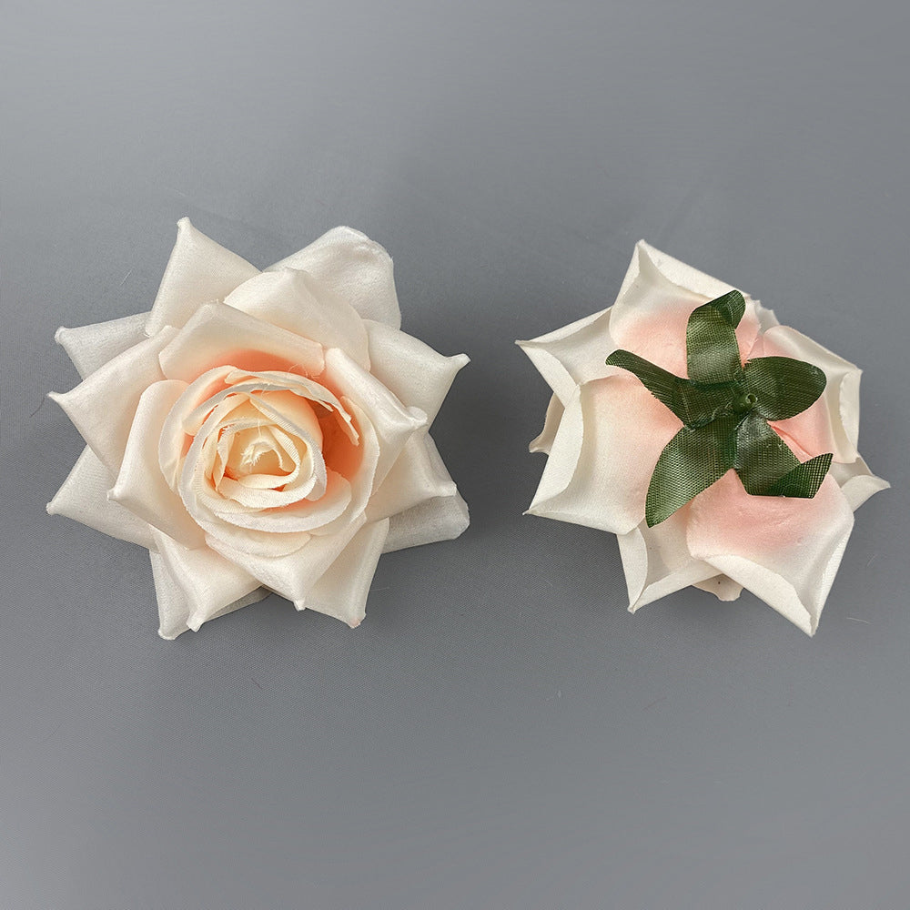 Colorful fake rose heads table centerpiece supplies