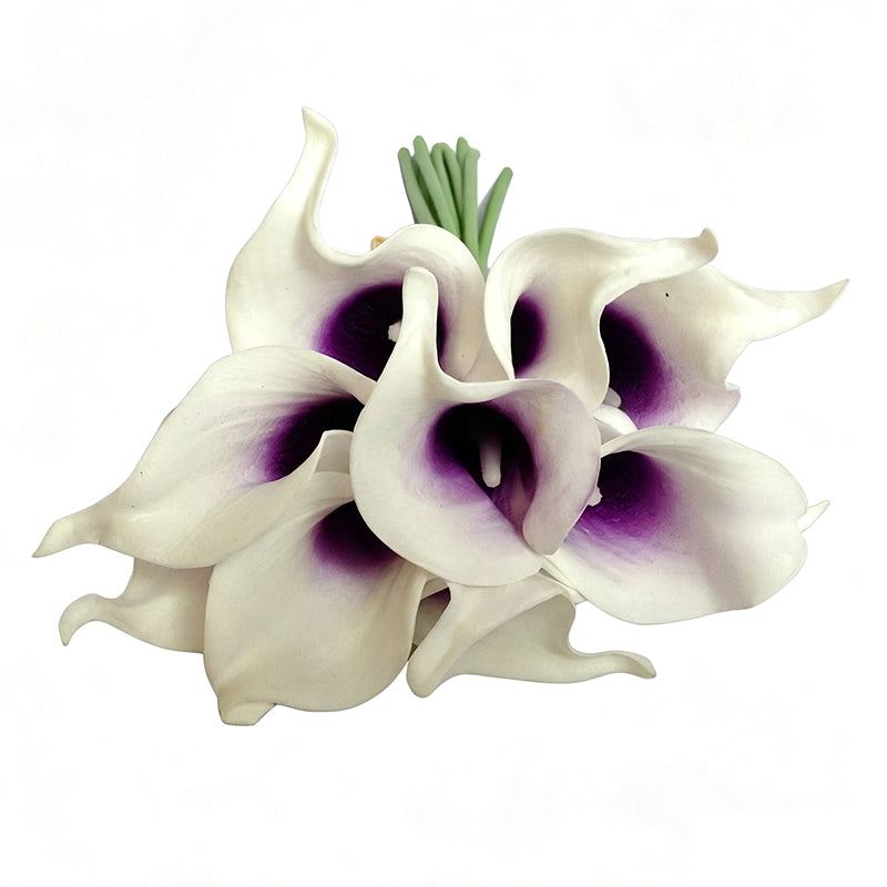 Colorful PU Calla Lily Fake Flower Bulk Pack