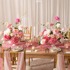 floral arrangement for wedding reception table