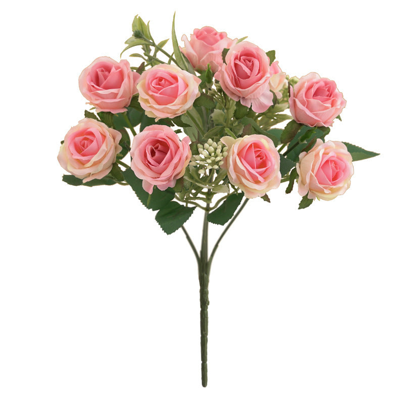 Pastel pink faux rose bouquet
