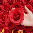 wedding banquet silk rose head floral decor accessories
