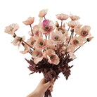 tabletop-faux-poppy-arrangement