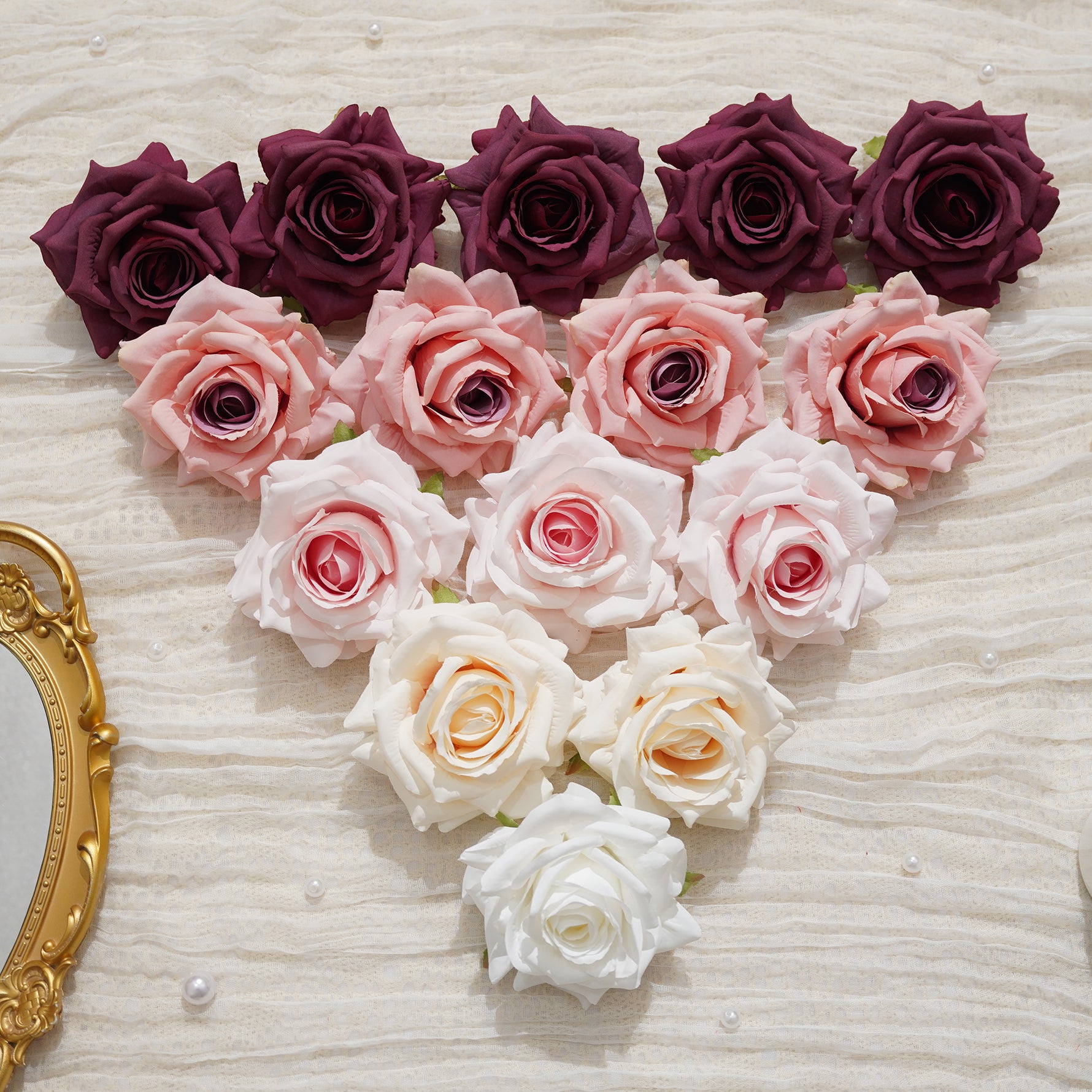 peach‑cream‑faux‑large‑rose‑bloom‑hand‑held‑product‑demo