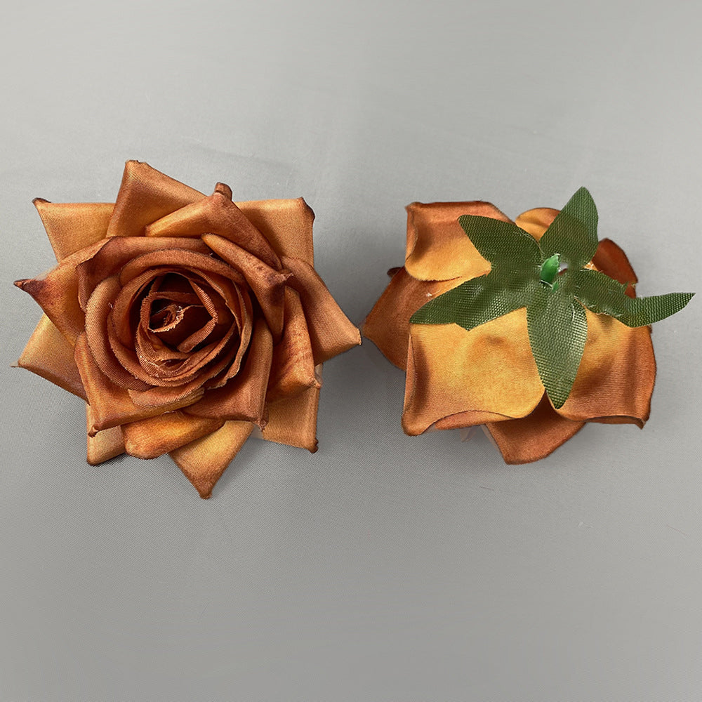 Multicolor artificial rose heads wedding floral decor