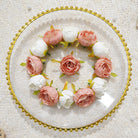 coral_orange_faux_rose_close_up