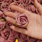 dusty‑pink‑faux‑mini‑rose‑flower‑head‑decor