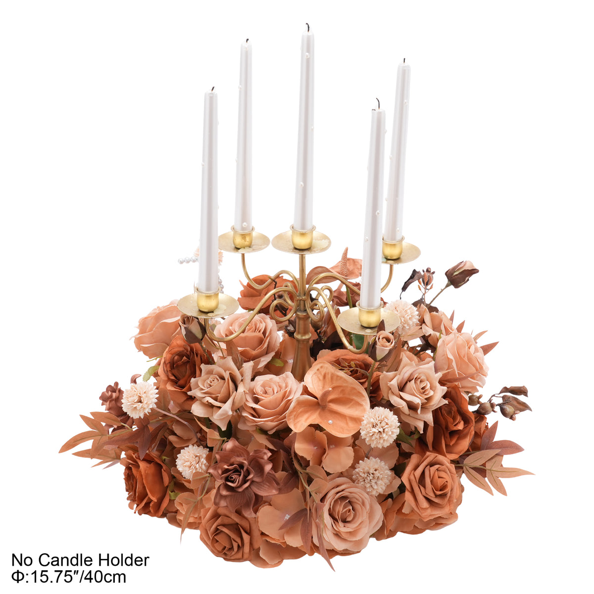 rustic brown wedding sweetheart table flowers