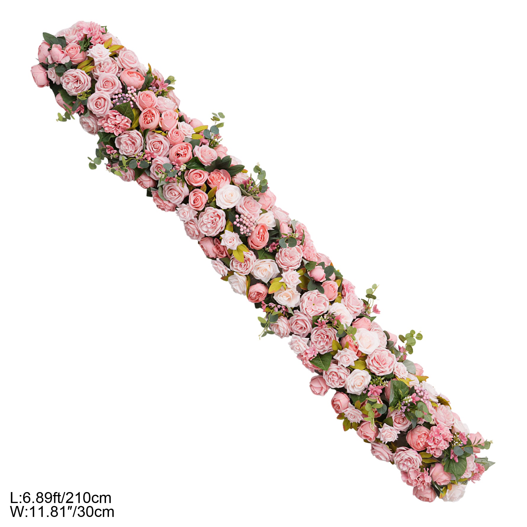 premium durable faux floral table drape for wedding reception event
