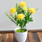 Faux flower plant with delicate green foliage, for home decor and DIY floral arrangements