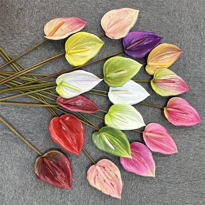 faux‑real‑touch‑anthurium‑blooms‑wedding‑floral‑supply