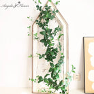 artificial money leaf green vine garland for wall decor