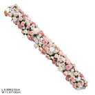 artificial peony rose table garland