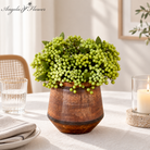 Vintage faux berry greenery for indoor table decor