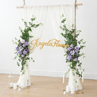 purple-rose-greenery-arch-corner-swags
