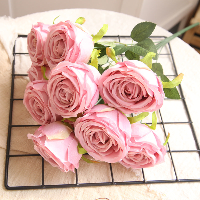 burnt_orange_silk_rose_floral_bunch_view
