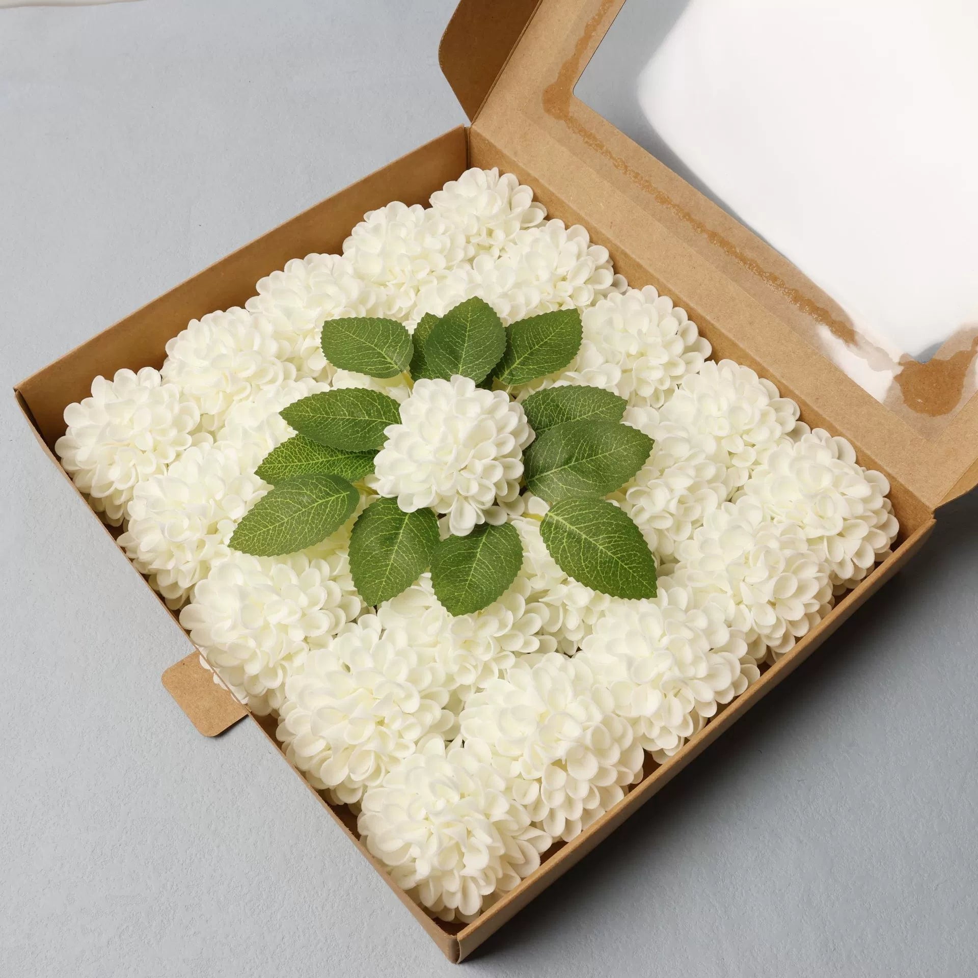 artificial‑pom‑pom‑hydrangea‑flower‑stem