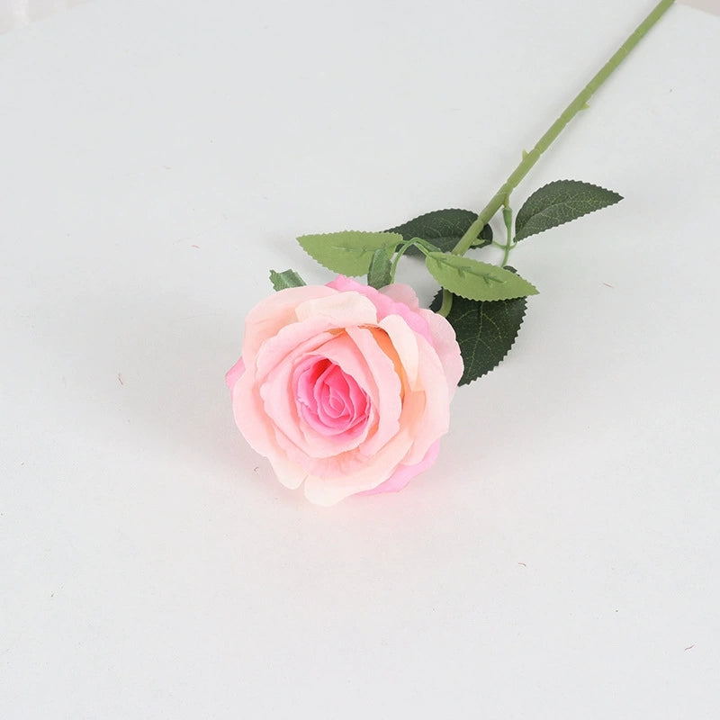 gradient‑pink‑fake‑rose‑bloom‑textured‑petal‑view