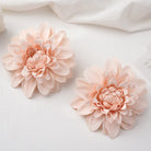 Champagne blush silk dahlia head