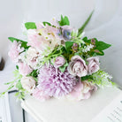 pale lilac artificial hydrangea rose decorative flower stems
