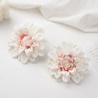 Peach blush faux dahlia flower