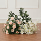 Multiple sizes display for wedding hanging and floor flower set