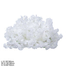 full white floral setup for will you marry me scene