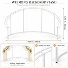 C backdrop frame on herringbone wood floor for wedding shoot