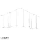 Adjustable S stand with multi‑color interchangeable drapes