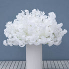 reusable faux white flower backdrop for photoshoot