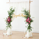 wedding‑backdrop‑corner‑bright‑pink‑floral‑swags
