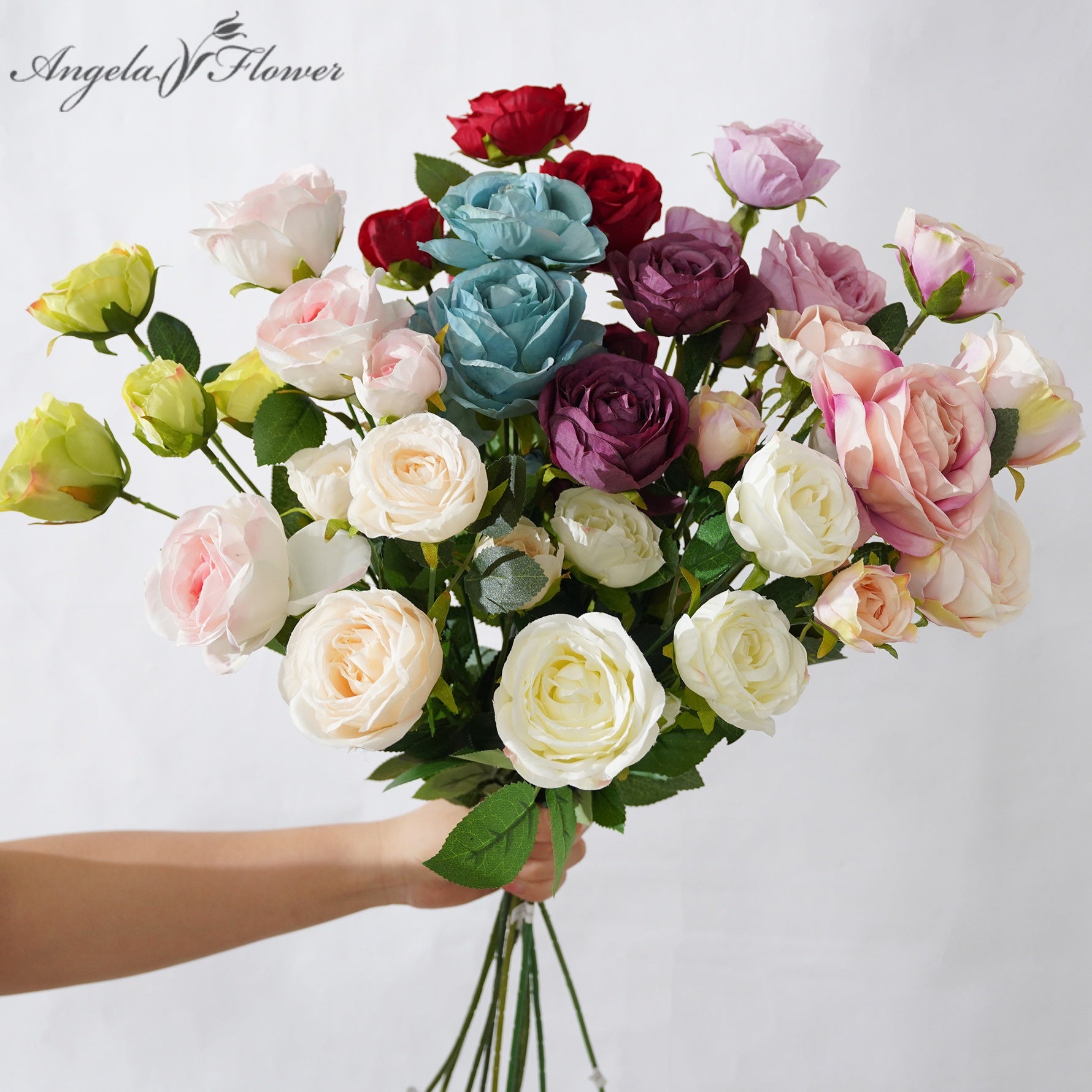 austin-silk-rose-bouquet-mixed-colors