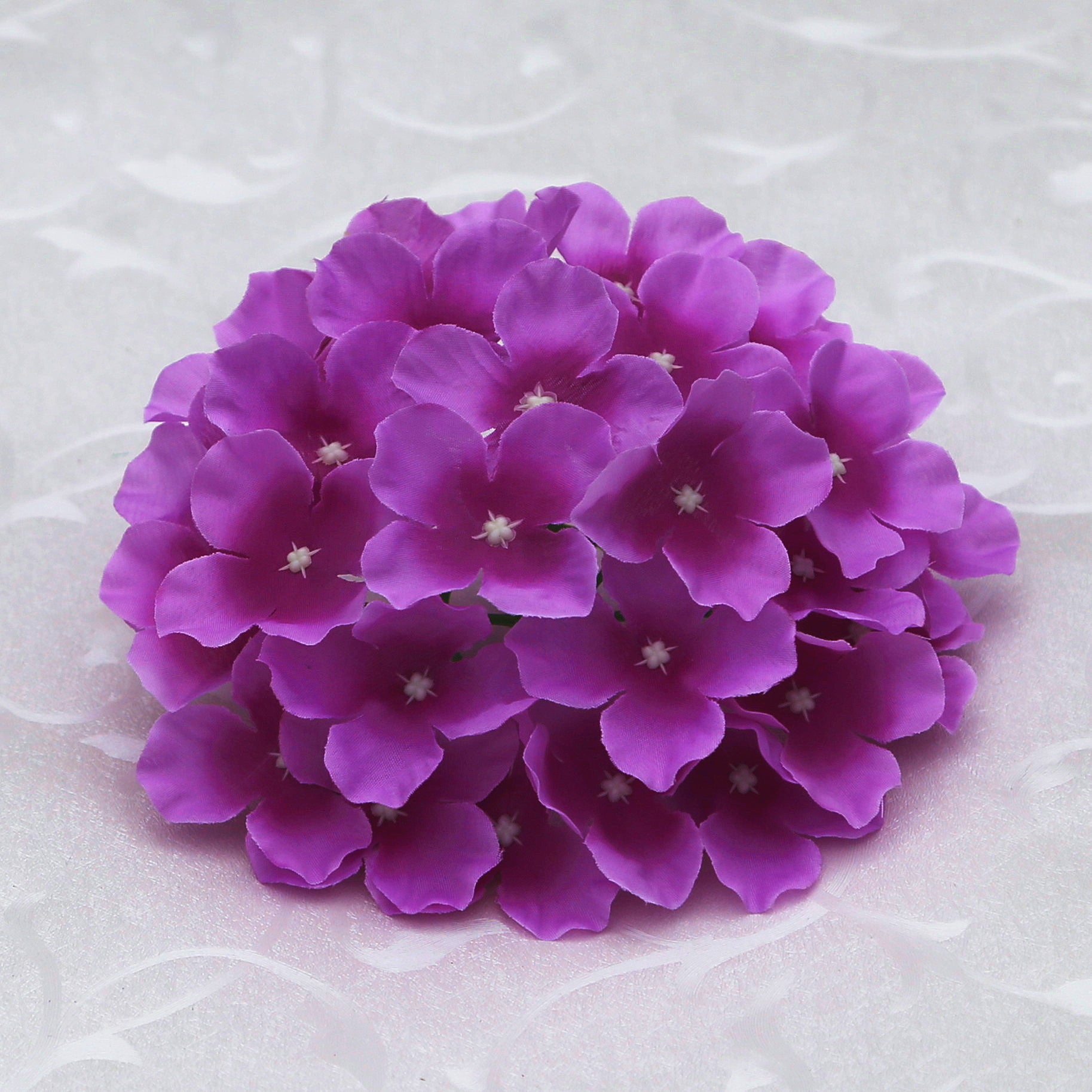 Purple Artificial Hydrangea Blooms for Wedding Decoration