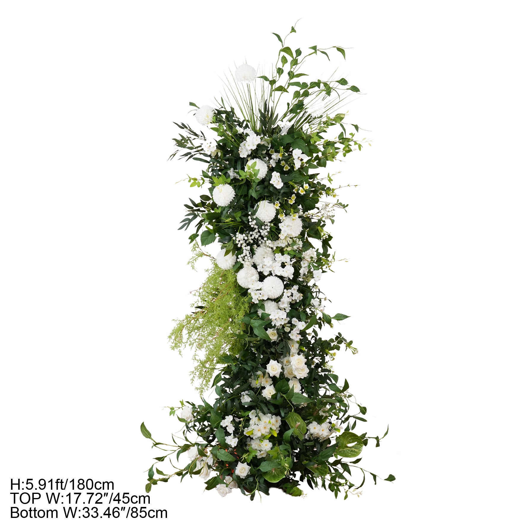 Wild Greenery White Artificial Wedding Blooms