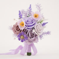 A9002 6pcs/set Artificial Lavender Bouquet Bridesmaid Wedding Event Floral Arrangement