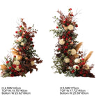 autumn‑burgundy‑white-hydrangeas ‑ground‑for‑wedding‑arch‑kt‑panel‑background‑decor