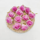 Artificial Garden Rose Heads in Various Colors for Decoration