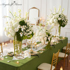 White Rose Wedding Table Flower Arrangement