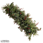 Christmas dining table decor with gold candle holders and winter greenery centerpiece