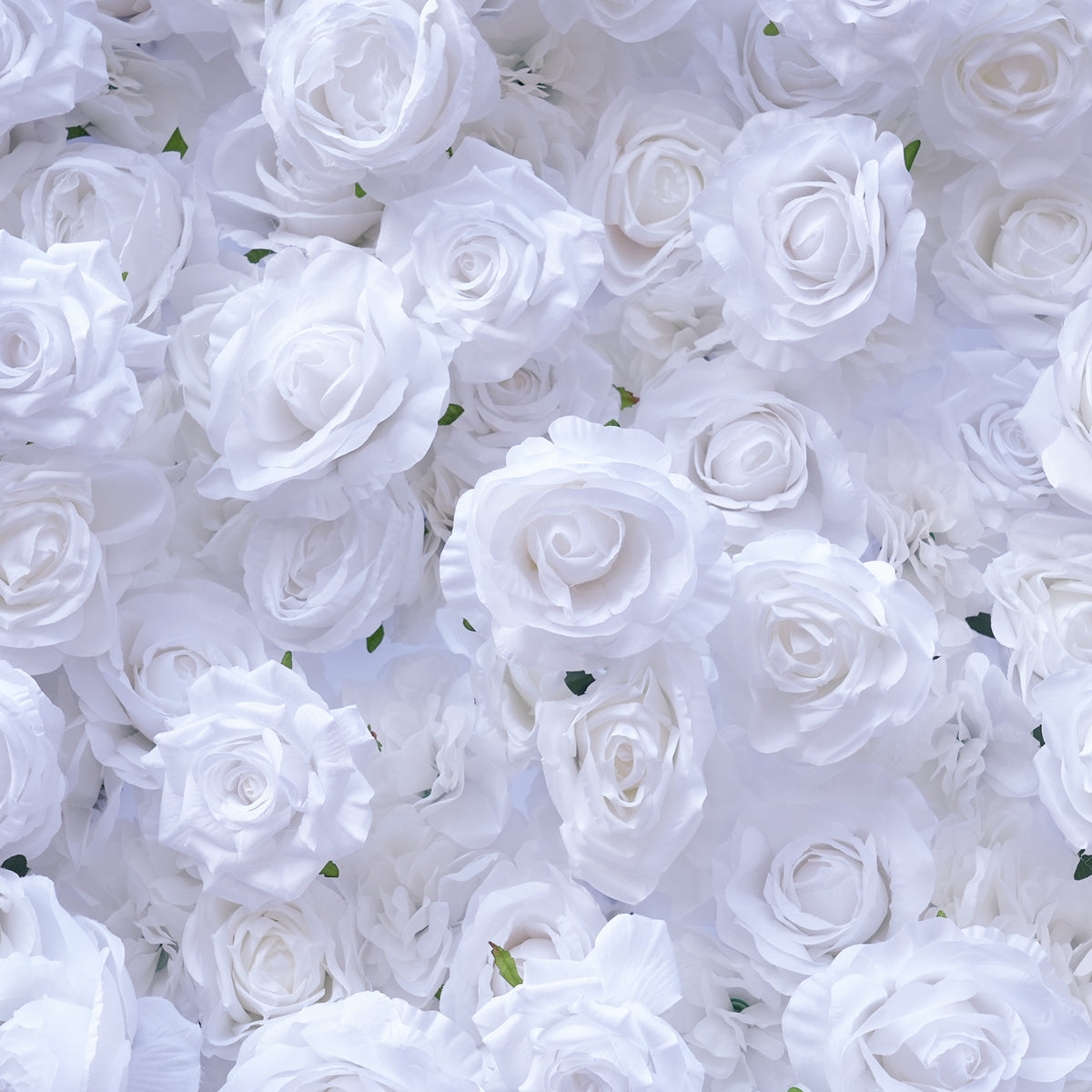 Fabric‑backed foldable flower wall for bridal shower events