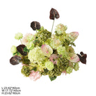 Table floral garland centerpiece for banquet